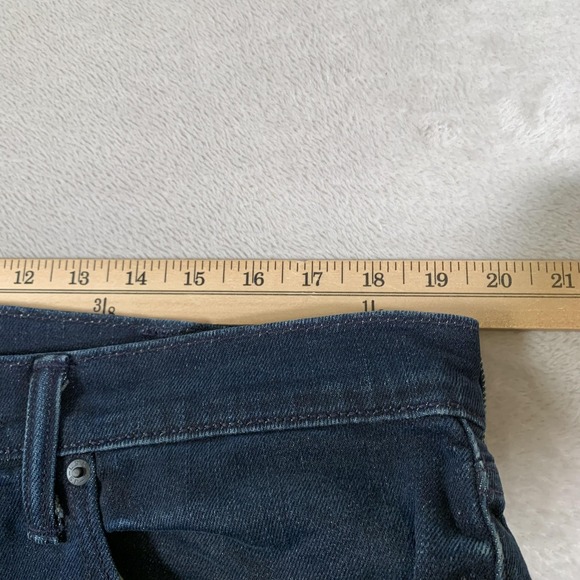 Levis‎ 502 Jeans Mens 38x32 Blue Dark Wash Regular Taper Zip Fly Denim Pants - Picture 4 of 14